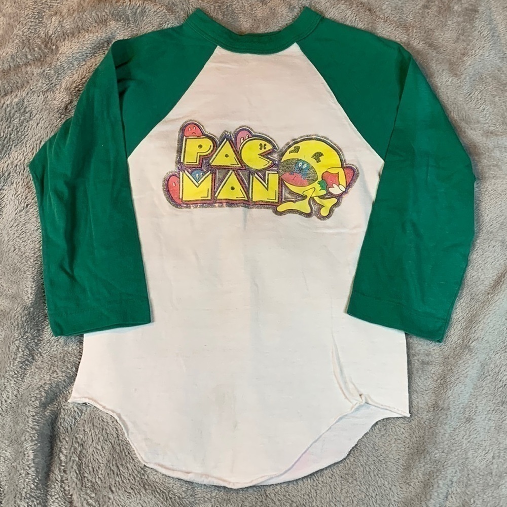 Vintage PacMan Long Sleeve Kids Shirt